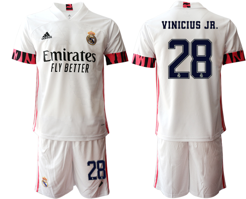 Men 2020-2021 club Real Madrid home #28 white Soccer Jerseys1->real madrid jersey->Soccer Club Jersey